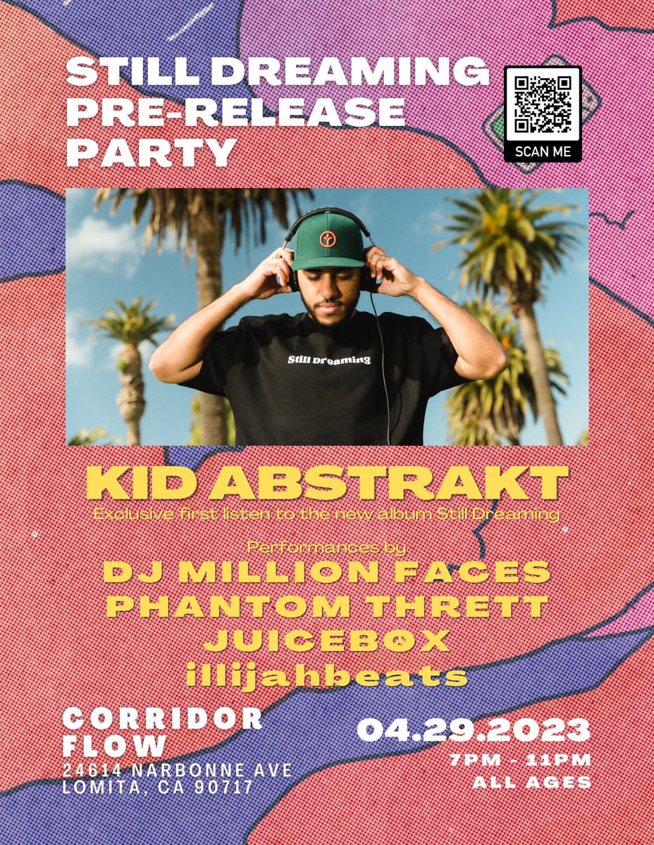 KidAbstraktR2's tweet photo. Playing my new album for the first time at my local coffee shop!

We also just added some amazing talent to the lineup ☁️ https://t.co/odstsaf01U