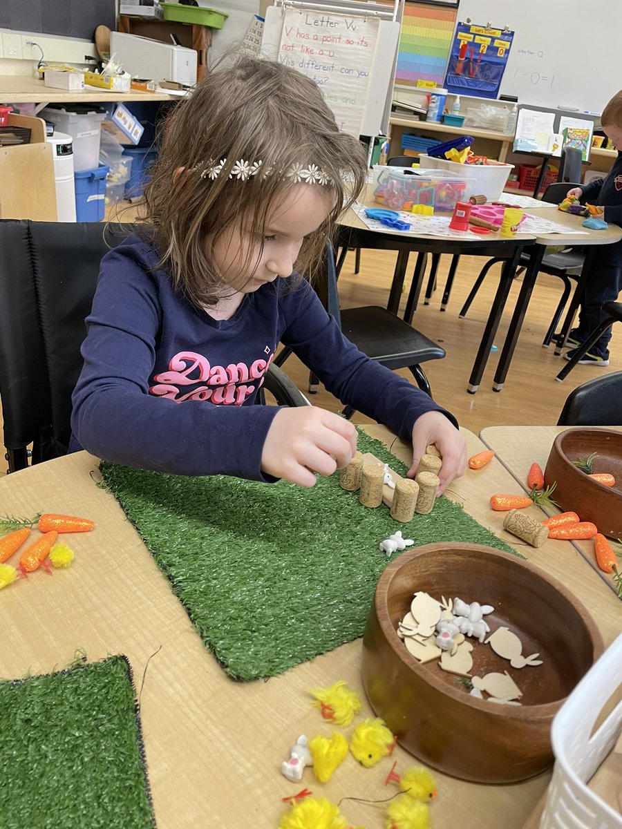 Exploring various materials to build a habitat for the bunnies and chicks! 🐥🐰🥕 #hcdsbk <a href="/stanne_school/">St. Anne School</a>