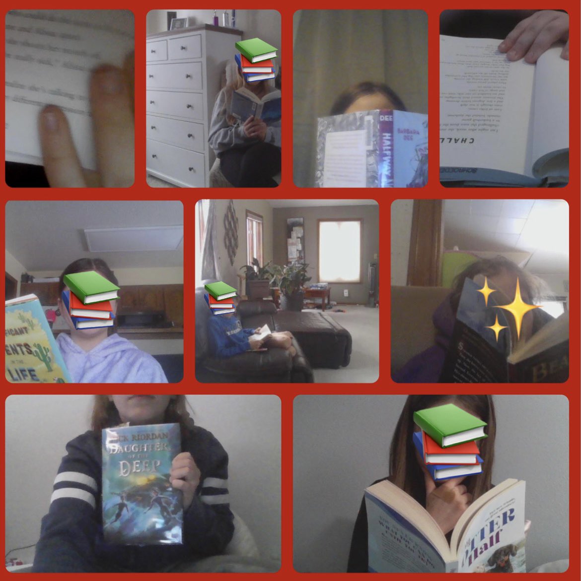 fergusonsixth's tweet photo. Day 1 of the snowstorm of the decade—lots of awesome 6s sending in pics of them working on their at home reading Bingo cards :-) Home readers make great readers! @schroederms_gf @GFSchools #Every1Matters #Every1Reads https://t.co/BczzhYmmDP
