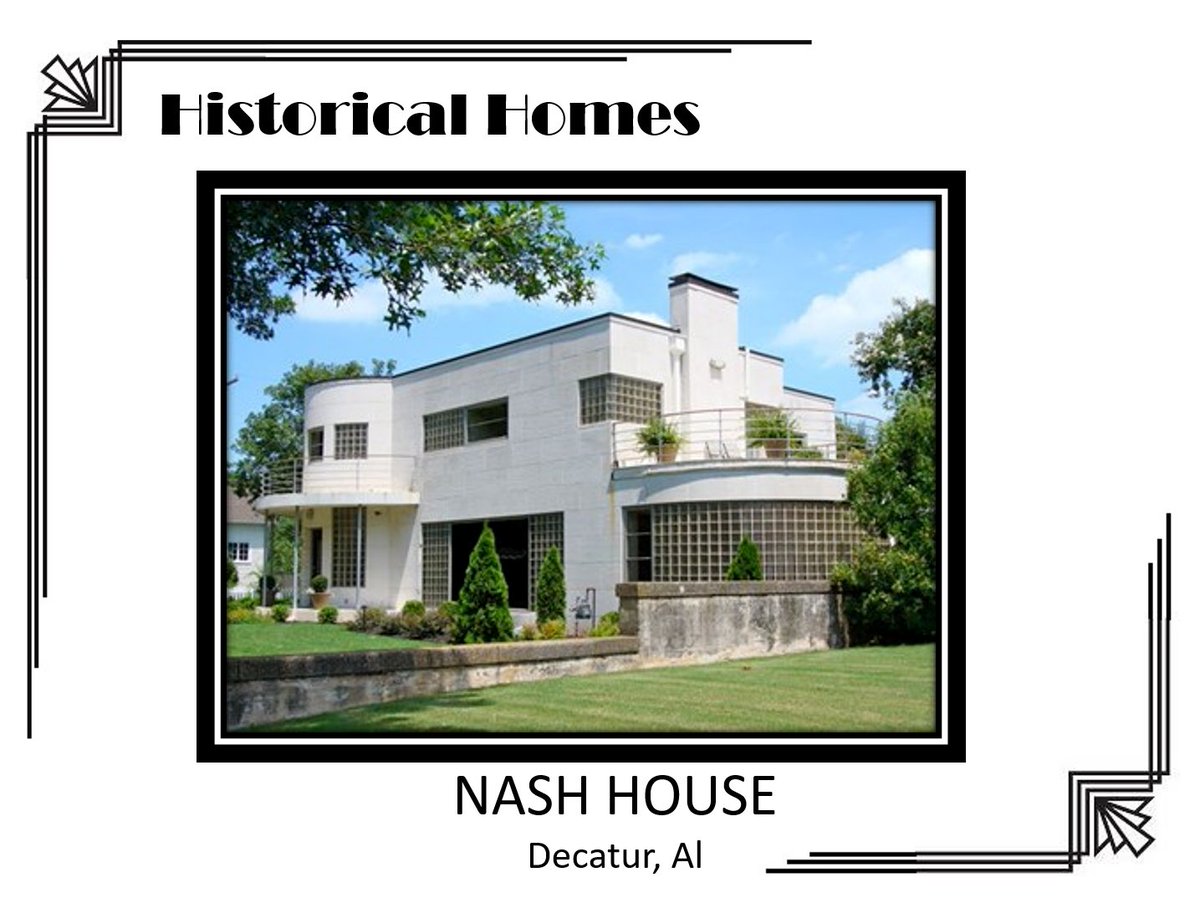 A#4 -I would love to visit this house sometime! #kbtribechat #ArtDeco #NashHouse #Decatur