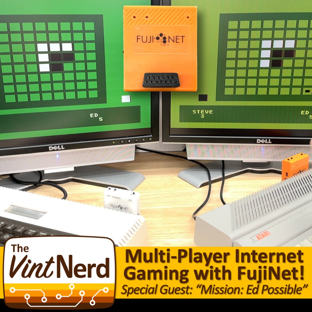 thevintnerd's tweet photo. New Episode: FujiNet Internet Gaming in Atari BASIC πΉοΈ - Programming for FujiNet from an article by Thomas Cherryhomes
https://t.co/d33Hy5Bi0a
#MissionEdPossible #Atari #Atari8Bit #FujiNet #Reversi #VintageComputing #RetroComputers #RetroGaming #TheVintNerd https://t.co/gDIISynPAI