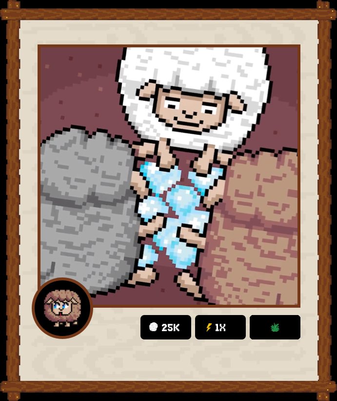 🐺 WOLF GAME DIGITAL TRADING CARDS

❤️ Collect WG Moments + Characters
⚡️ Stack WOOL/Energy/Resources
🎯 Win NFTs + $WOOL <a href="/wolfdotgame/">Wolf Game</a>

Card #79
Date: 6/1/22
Phase: Cave Game
Setting: The Cave
Character: Brown Sheep
🐑 25K /⚡️1X /🌿

linktr.ee/w00lish