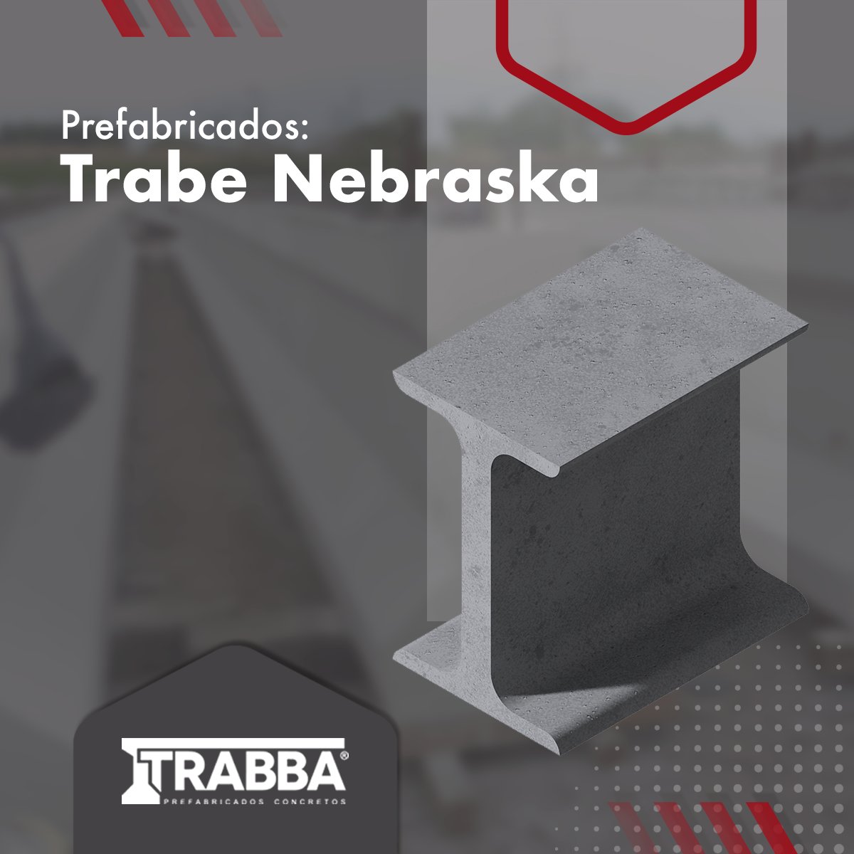 TrabbaC's tweet photo. Las trabes “Nebraska” o “NU” son secciones transversales utilizadas usualmente para puentes vehiculares, puentes ferrocarrileros, pasos peatonales. Pueden ser pretensados o postensados.

#TRABBA #Prefabricados #Concreto #SolucionesInnovadoras #ConstrucciónEnMéxico https://t.co/ecsKYM1eD5