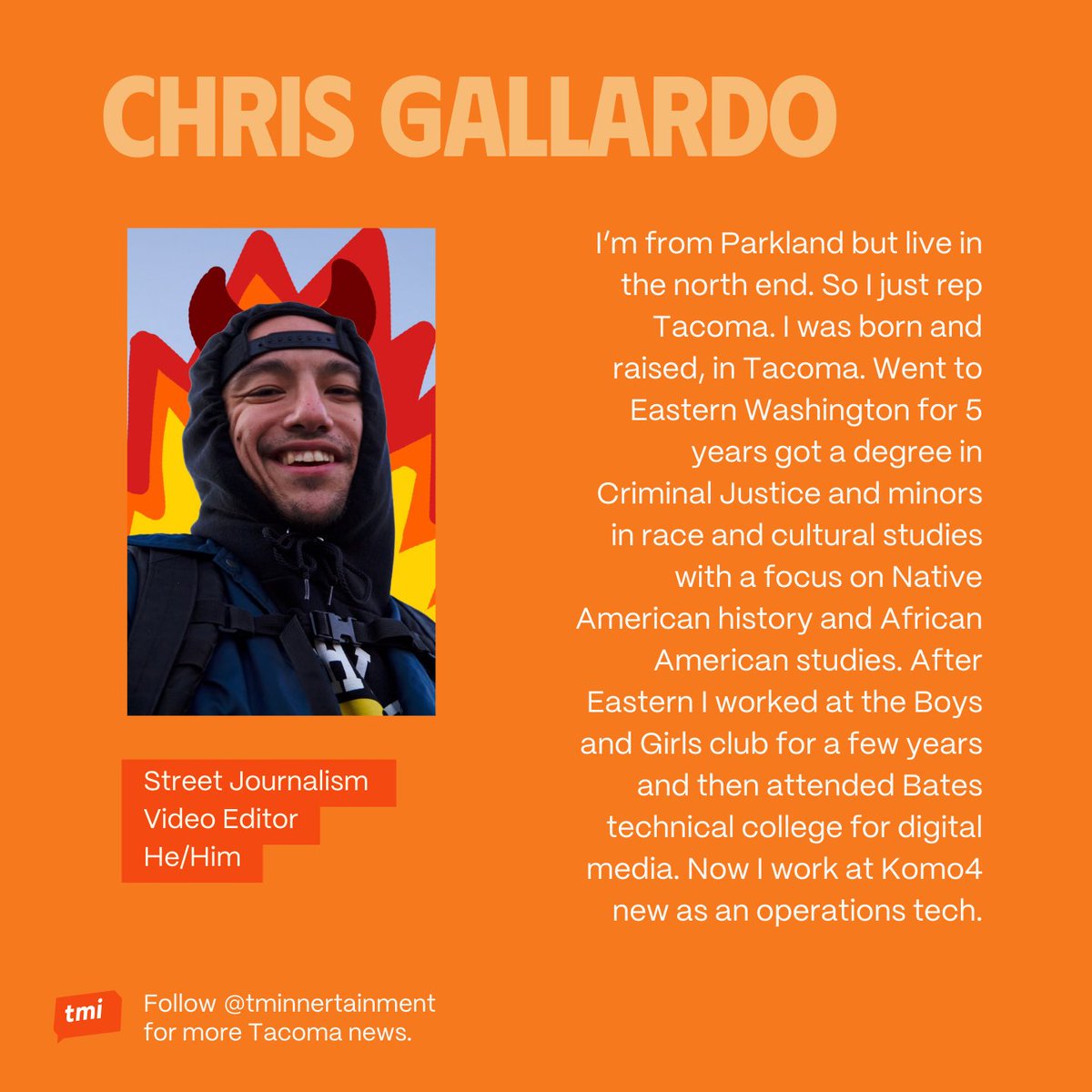 Street Journalism is a team effort so meet one of our key teammates Chris Gallardo, video editor!!