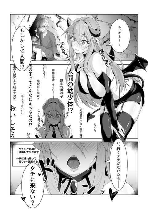 人類がほぼ絶滅したかわりにサキュバスが繁栄している終末世界のおはなし
 #これでフォロワーさん増えました 