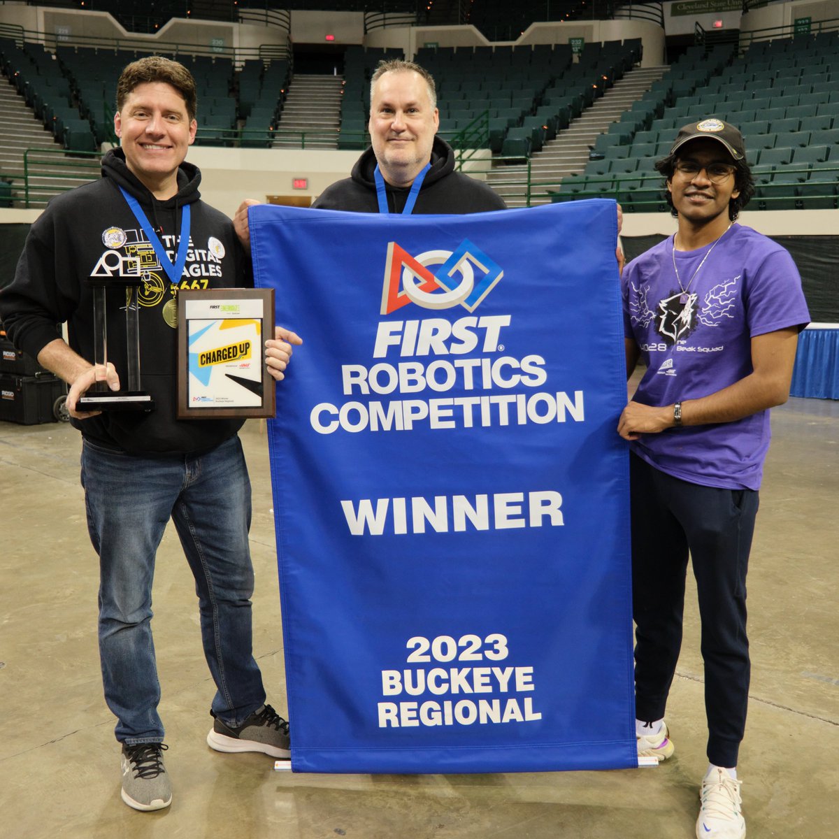 FRC5667's tweet photo. Some more images from Buckeye Regional. The excitement is still in the air for all of us at Team 5667!

#Frc #chargedup #buckeyeRegional https://t.co/YnTS7bJv3m