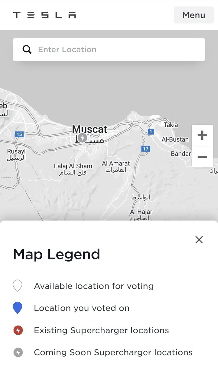 مسقط تفوز بالمركز الأول على مستوى مدن العالم في التصويت لموقع جديد لشواحن السيارات الكهربائية فائقة السرعة 🎉🎉🎉