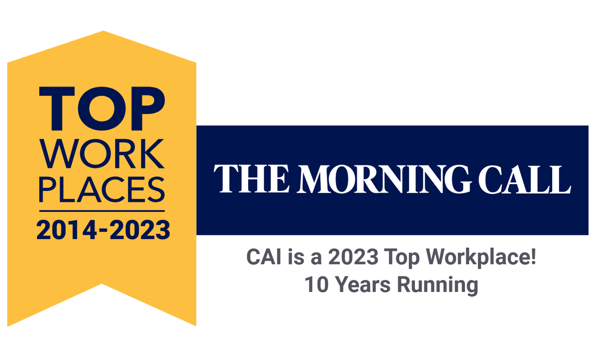 Pranseesem's tweet photo. The Lehigh Valley Best Workplaces award has been given to #TeamCAI for the tenth time in a row! #WePowerThePossible https://t.co/HtfhGZfPwa