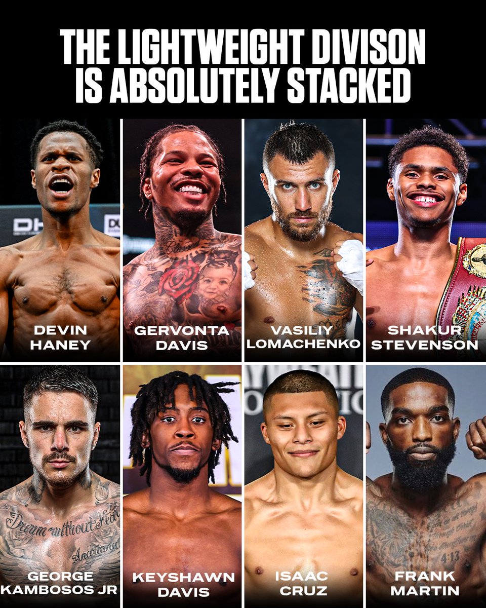 ESPNRingside's tweet photo. Is the lightweight division the deepest in boxing? 👀 https://t.co/6eMiHk6wsg