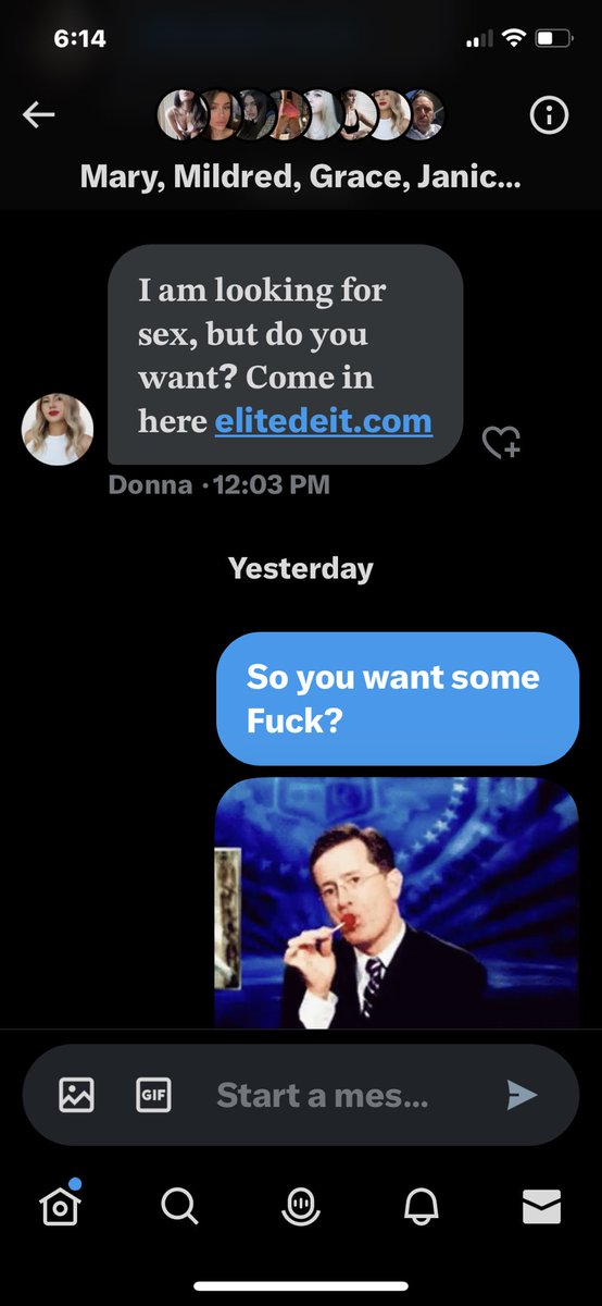 CandyKushh99's tweet photo. Somebody has to respond to these Sex Bots lol https://t.co/O6L7XO7mZZ