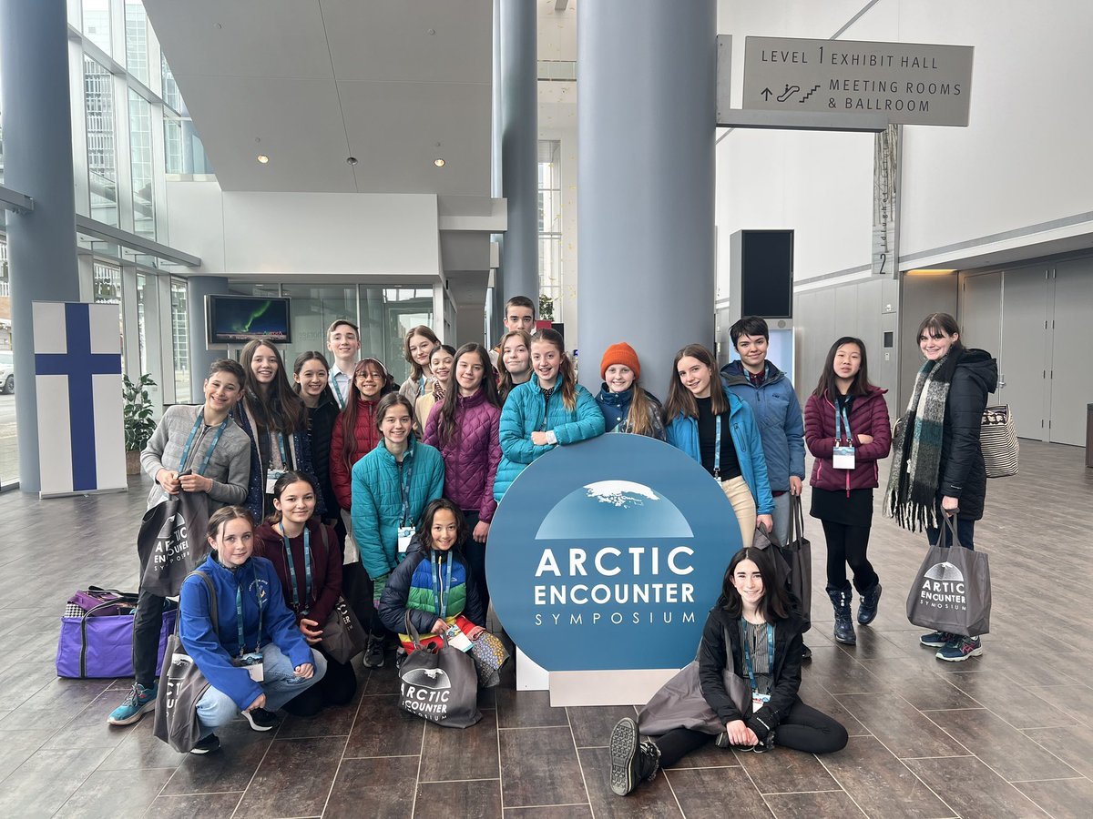 rbwalaska's tweet photo. As part of a polar unit inspired by my journey as a #gtf2020 with @LindbladExp and @NatGeoEducation I took @RomigRocks @ASDschools students to @AESymposium, the largest annual Arctic policy gathering in the US. We met with Sen. Murkowski on Alaska as the only Arctic State… 1/3 https://t.co/HXhEqRa7r0