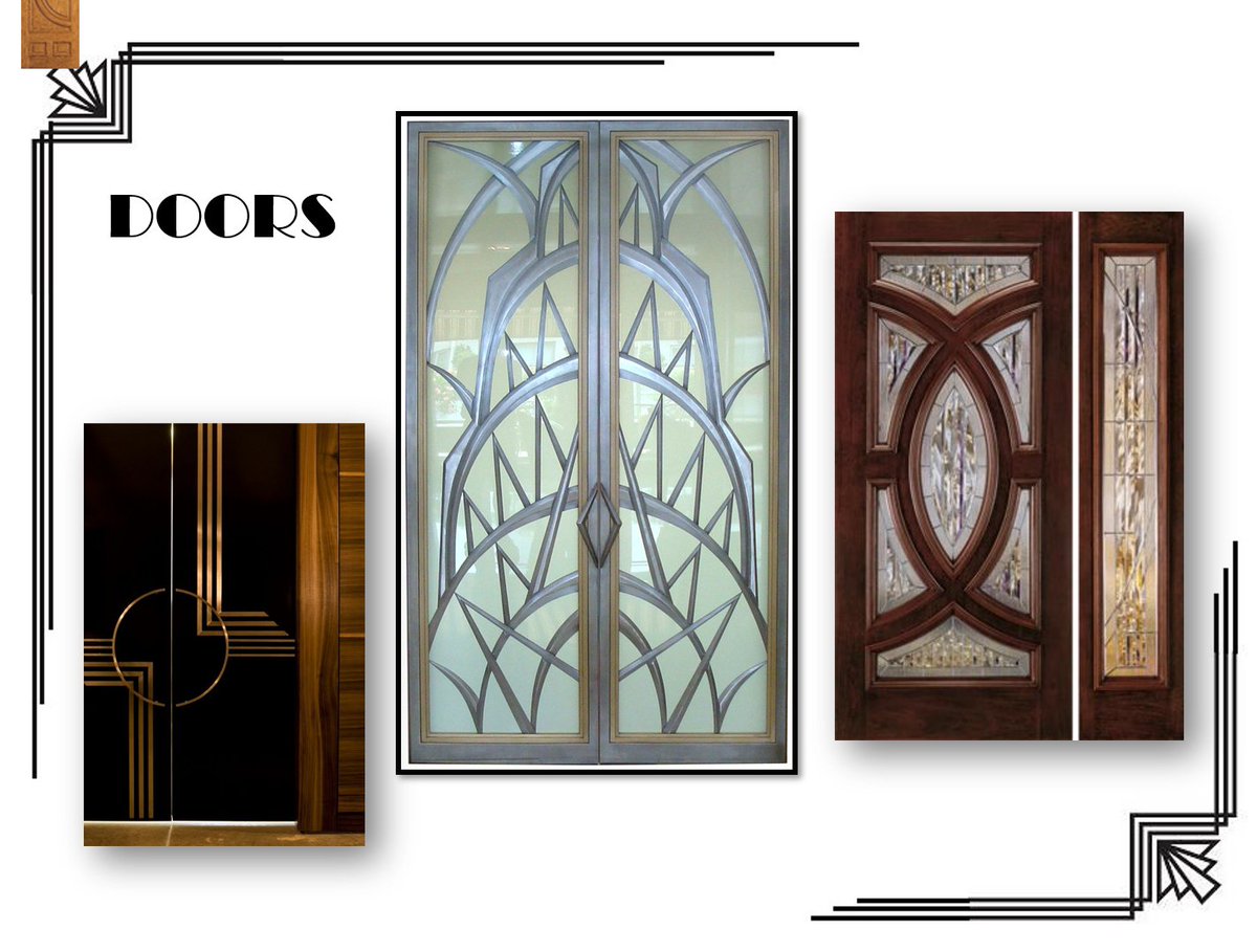 A #6- Need some accents to make your #ArtDeco home feel like it has glam?  It's all in the details! #kbtribechat #Historic