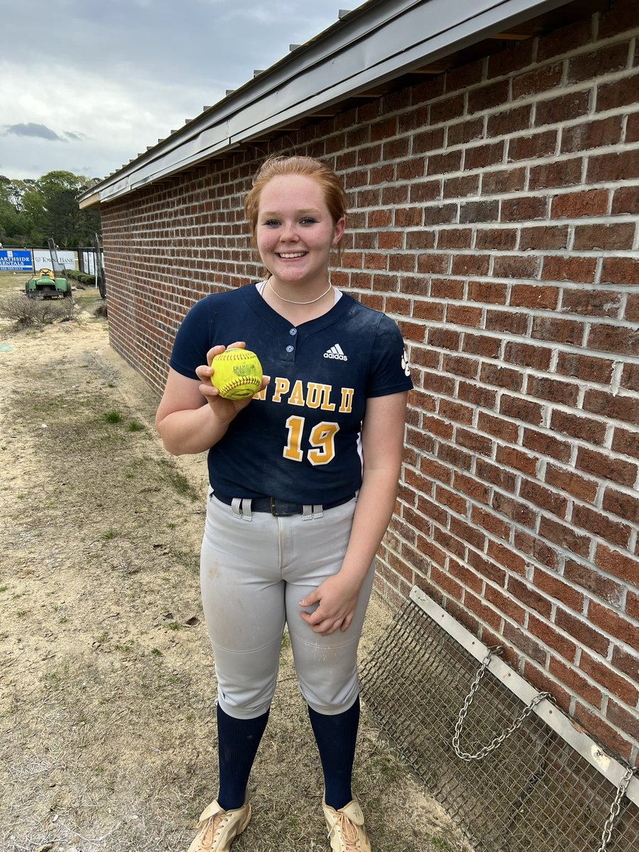 bailey_tyndall's tweet photo. First 1 out in hs 🥎 yesterday, also 1st one in schools 🥎 history! Tenley pitched a great game yesterday and the rest of the team had her back 💯I love my team! @IHartFastpitch @ImpactRetweets @LegacyLegendsS1 @SoftballClips @CoastRecruits  @CoachTiffanyS @SoftballDown https://t.co/ExR1ypeW3n