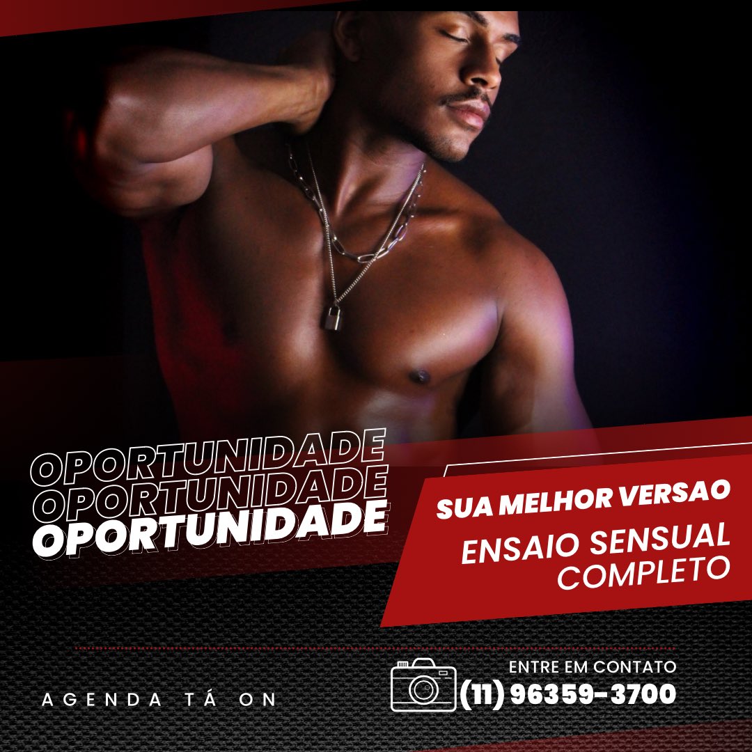 JrAlencar273's tweet photo. Motivos pra você fotografar comigo. 
1 Presenteie-se! Celebre o hoje!
2 Celebre sua idade, o seu momento. 
3 Tire um momento só pra você. 
4 Eleve sua autoestima as alturas! 
5 Uma experiência fotográfica divertida e incrível.
 #ensaiofotografico #ensaiosensual #ensaiomasculino https://t.co/TbyV1hnn2V