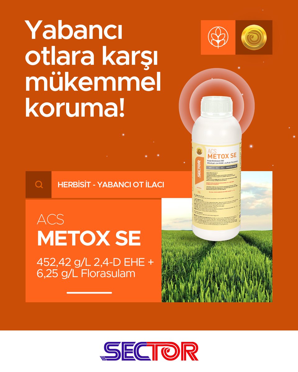 sectortr's tweet photo. Yabancı otlara karşı Sector’den mükemmel koruma. Acs Metox ile mücadelenizi güçlendirin.
Kullanılacağı bitkiler ve yabancı otlar hakkında detaylı bilgi için web sitemizi ziyaret edin.
https://t.co/mZFRnhPwI7
#sector #yabacıotilacı #metox #plantprotection #herbicide https://t.co/U0K3CLT17x