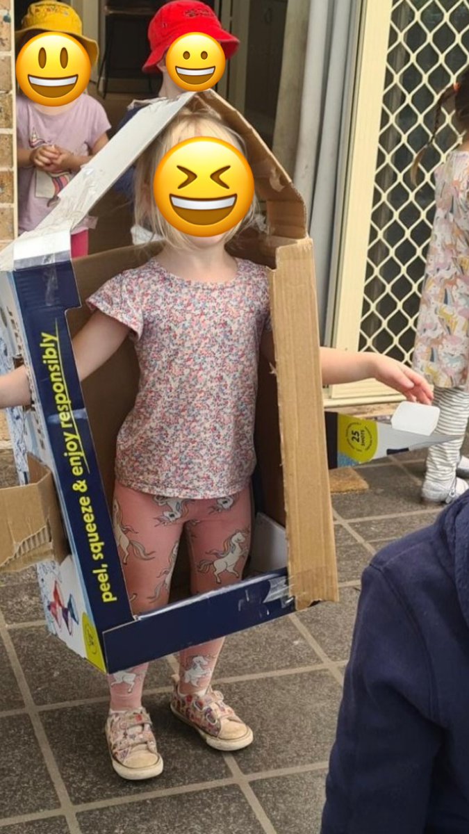 MissTNgo's tweet photo. Always looking for ways to use sustainable resources. Yesterday we made a rocket ship and had a great conversation about space and gravity ! #acuedu_p https://t.co/iQO2dmdTZk