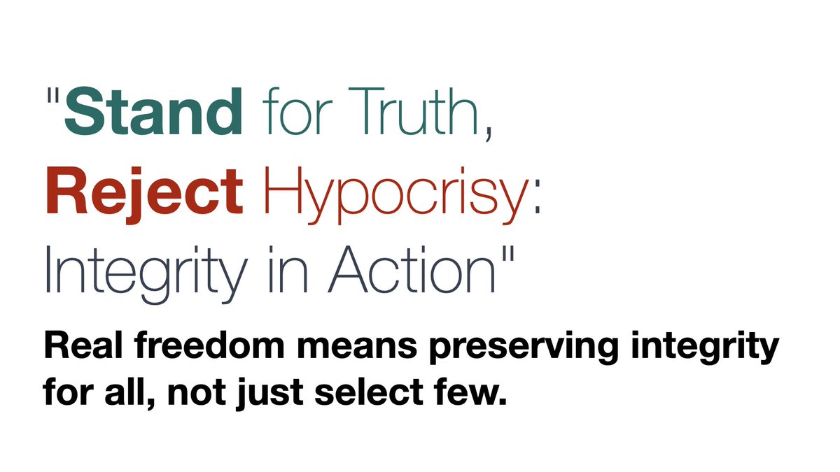 #GenuineFreedom #EqualityForAll" #RejectHypocrisy #StandForRights"