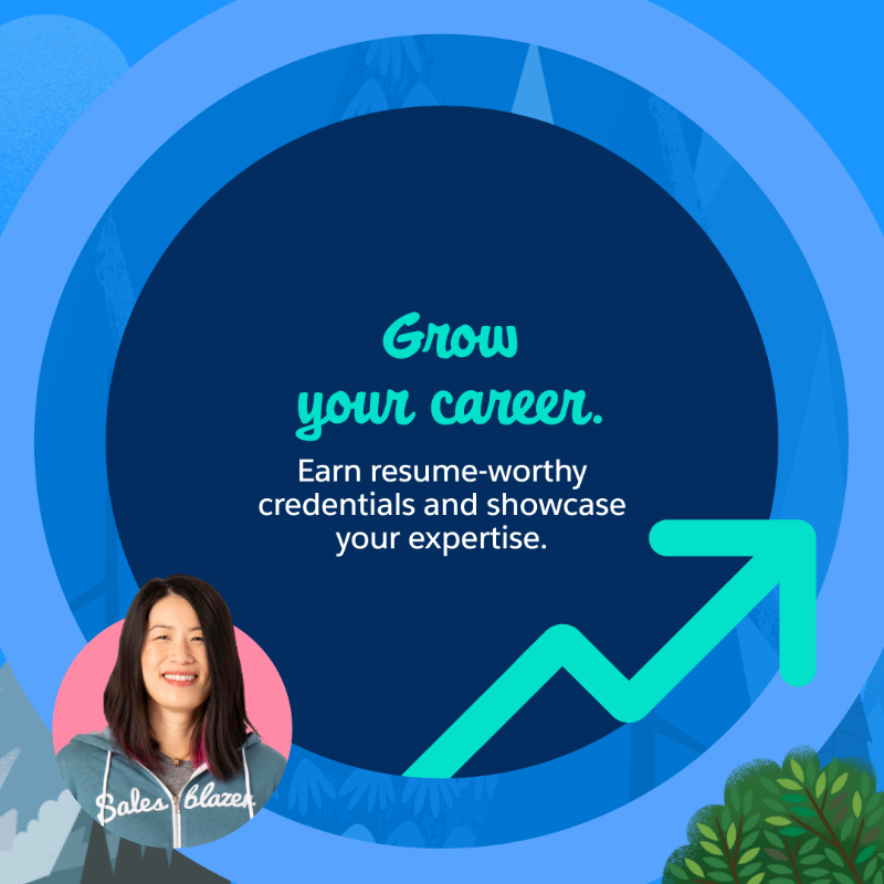 salesforce's tweet photo. Together, we are building the largest and most successful community of sales professionals. Join the #Salesblazer movement.