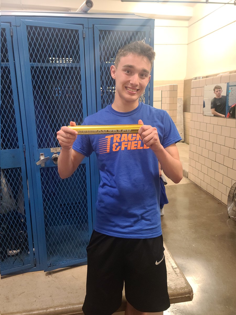 Congratulations to J. Sornberger on being our Athlete of the Meet! He had a huge PR in the 1600m run and ran a great leg of the winning 4x800m relay!