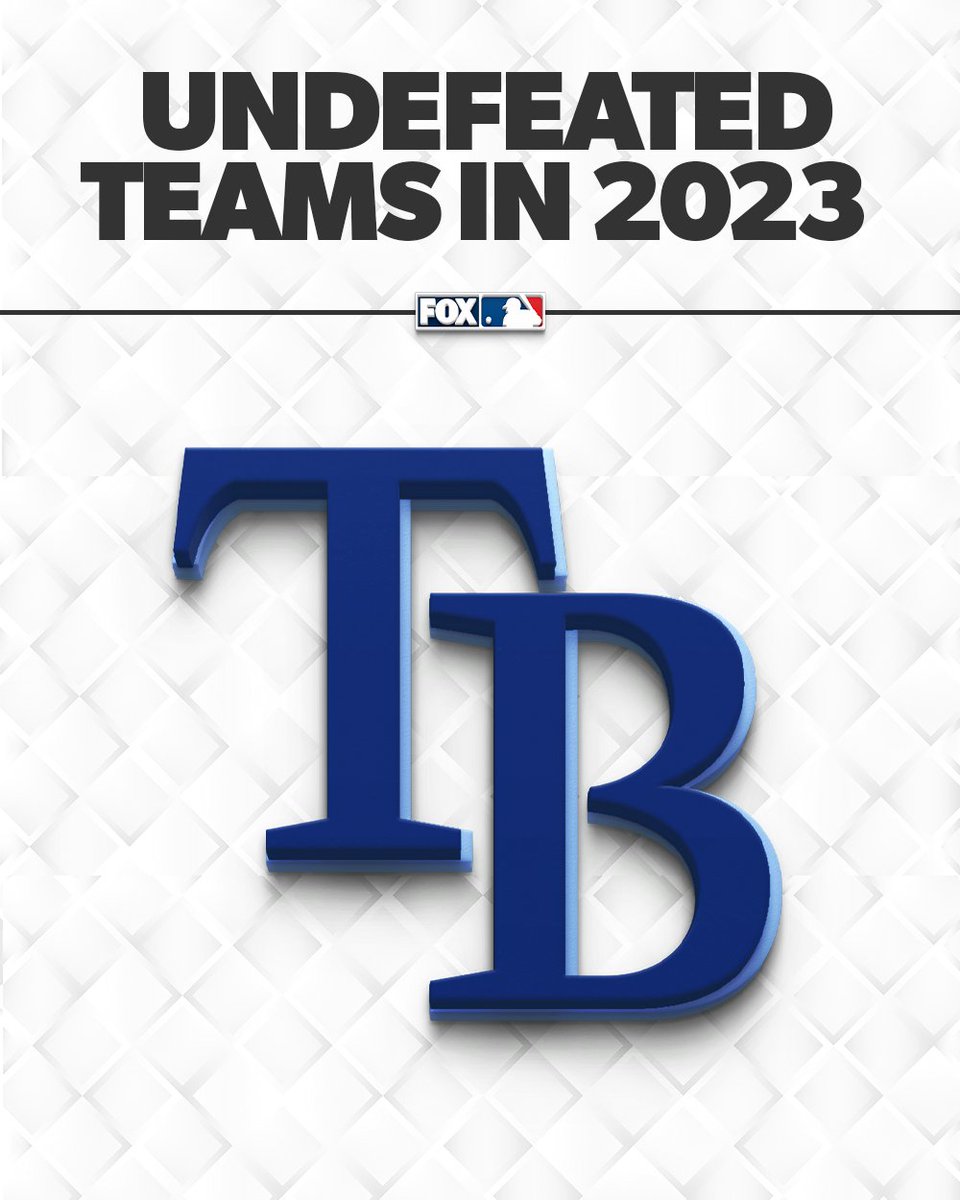 MLBONFOX's tweet image. The Rays are the only undefeated team remaining