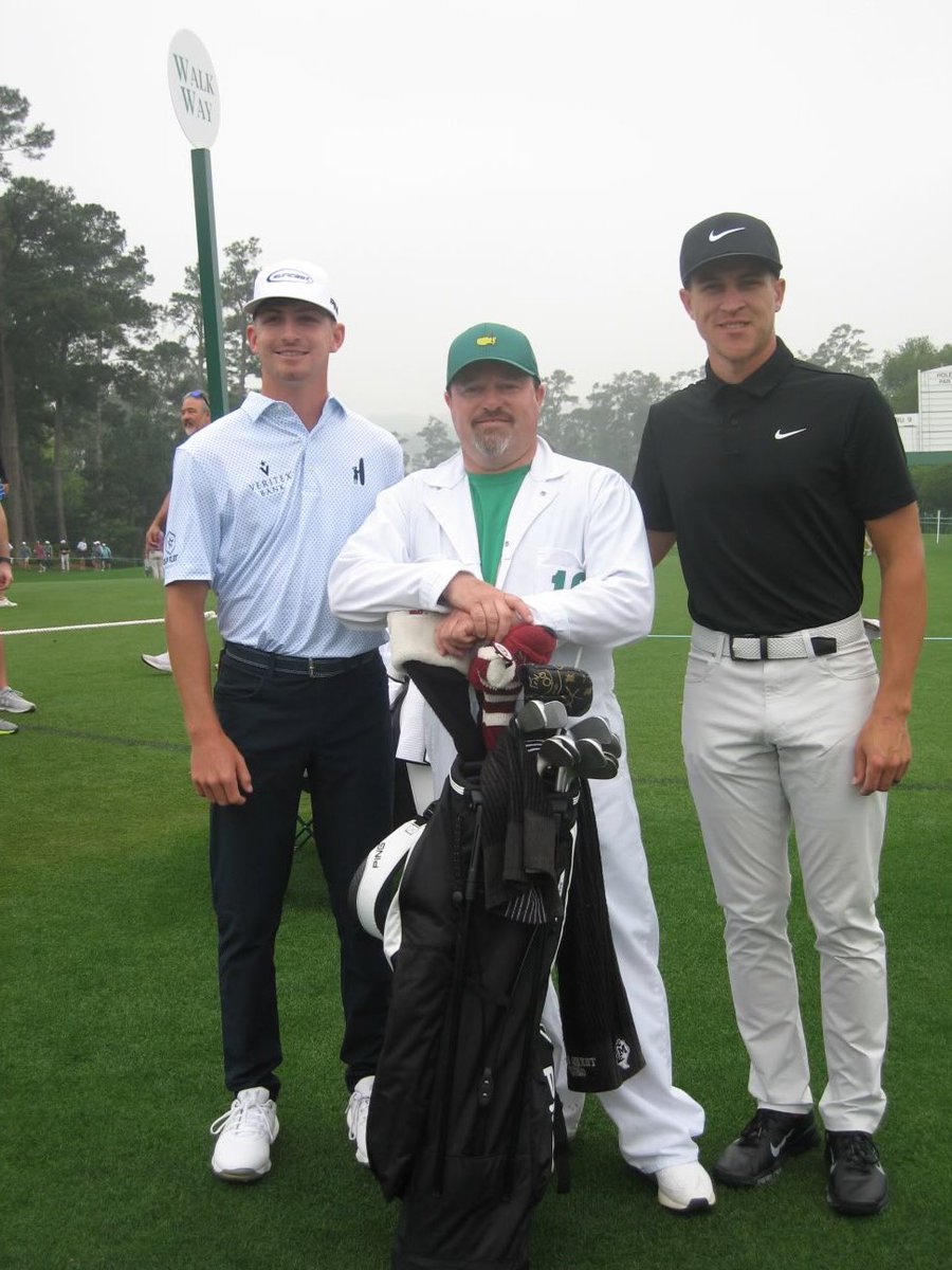 Some Tuesdays are better than others. Great practice round with a couple great Aggies at the Masters. ⁦@sammy_golf24243⁩ ⁦@Cameron__Champ⁩ ⁦@AggieMensGolf⁩