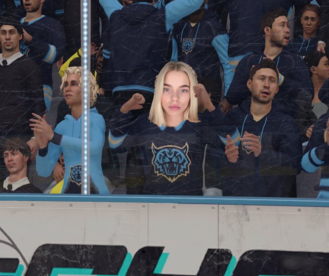 FightingPeeps's tweet photo. Becca Means is in the building for tonight’s game! https://t.co/QW0V18IyCg