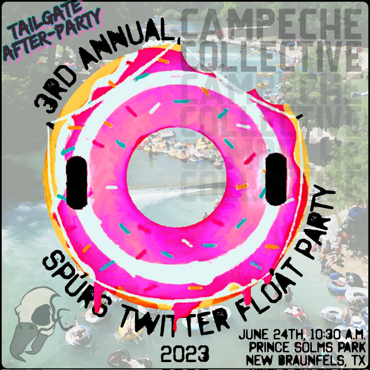CampecheCo's tweet photo. If @TheFinalQuan has you in your feels, might we suggest you come to the official #spurstwitter float party to air your grievances? 

June 24, 2023, Prince Solms Park, New Braunfels, TX

Join us for the 3rd Annual Spurs Twitter #FloatParty!

Details here:
https://t.co/z42BcmhFoX https://t.co/hBg5ZdTZW1