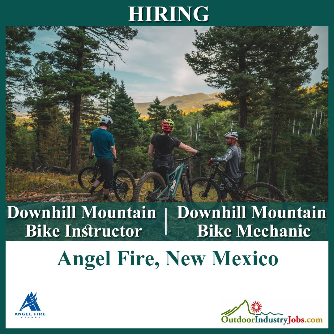 Outdoor_Jobs's tweet photo. Angel Fire Resort is hiring seasonal Downhill Mountain Bike Instructors AND Mechanics.

Mechanic: https://t.co/r1TNTygVGY
Instructor: https://t.co/12HnYG0e6l

#angelfireresort #nowhiring #trailcrew #jobs #newmexico #angelfire #mtblife #trailbuilding #WeAreAngelFire #angelfirenm https://t.co/4wGVwZw1wk