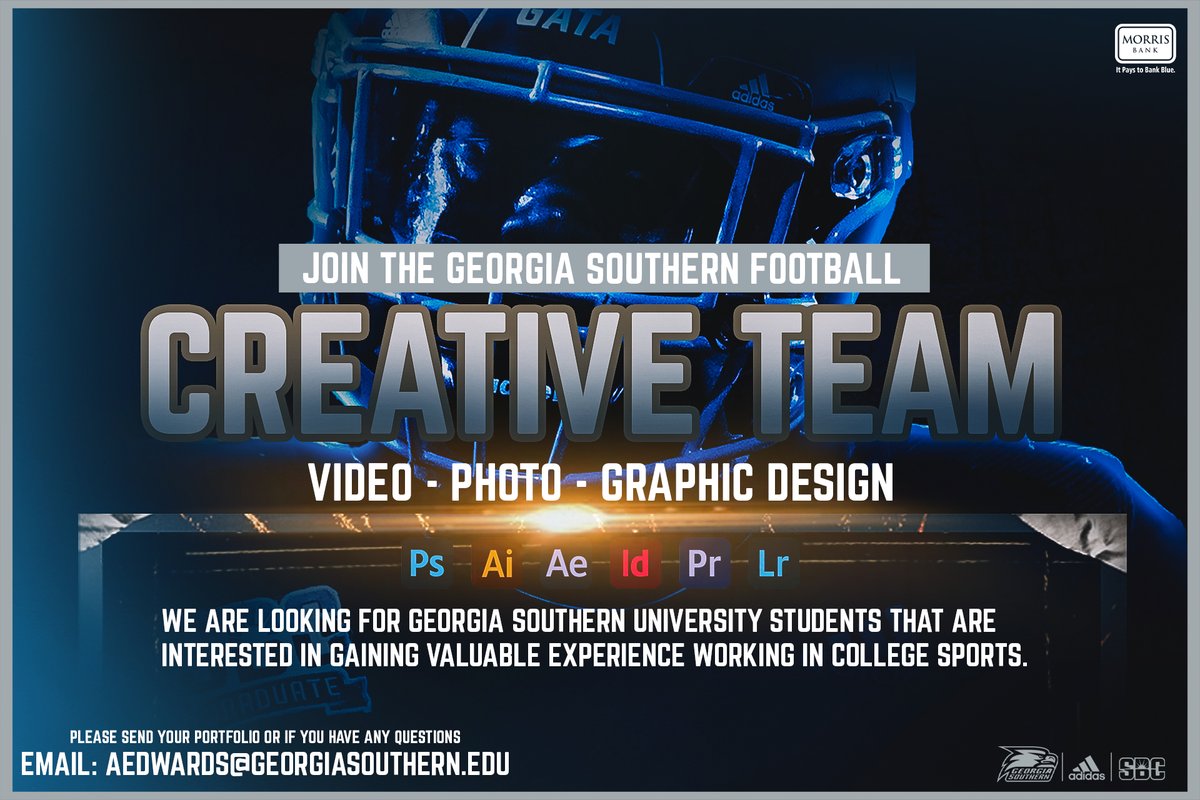 GSAthletics_FB's tweet photo. 𝗝𝗼𝗶𝗻 𝘁𝗵𝗲 𝘀𝗾𝘂𝗮𝗱! 🎥📸💻

#HailSouthern | #GATA https://t.co/urorS2ArPk