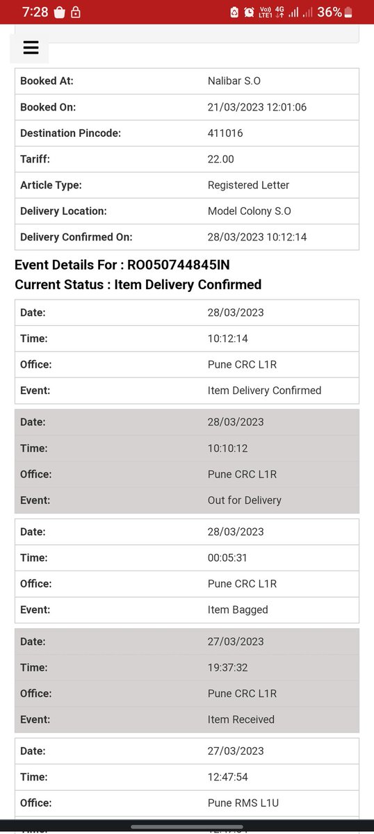 Subhash58290504's tweet photo. @NSDL_Depository I have applied my pan for changing some data in my pan card. Acknowledgement no. is - 881057293935836 &amp; also send my all documents by post with RO050744845IN registered no. But till date there is no changing status in nsdl track website. https://t.co/gGLo174NHC