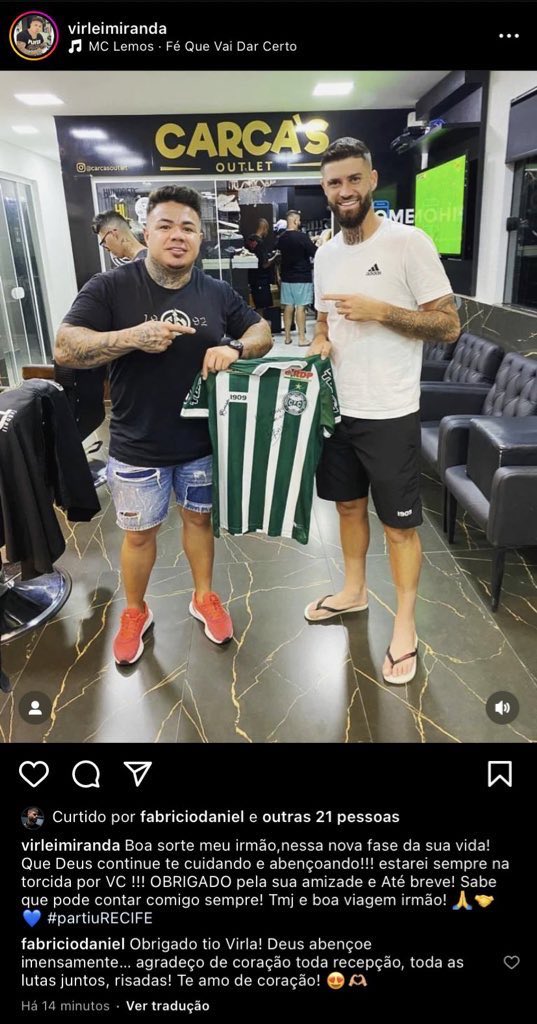 CentralDaIlha_'s tweet photo. Ao que tudo indica, Fabricio Daniel está contratado. Um amigo do atleta inclusive postou uma foto com a #PartiuRecife e apagou em seguida.
Print de @EricSanntos87. https://t.co/dn6WqnX5kK