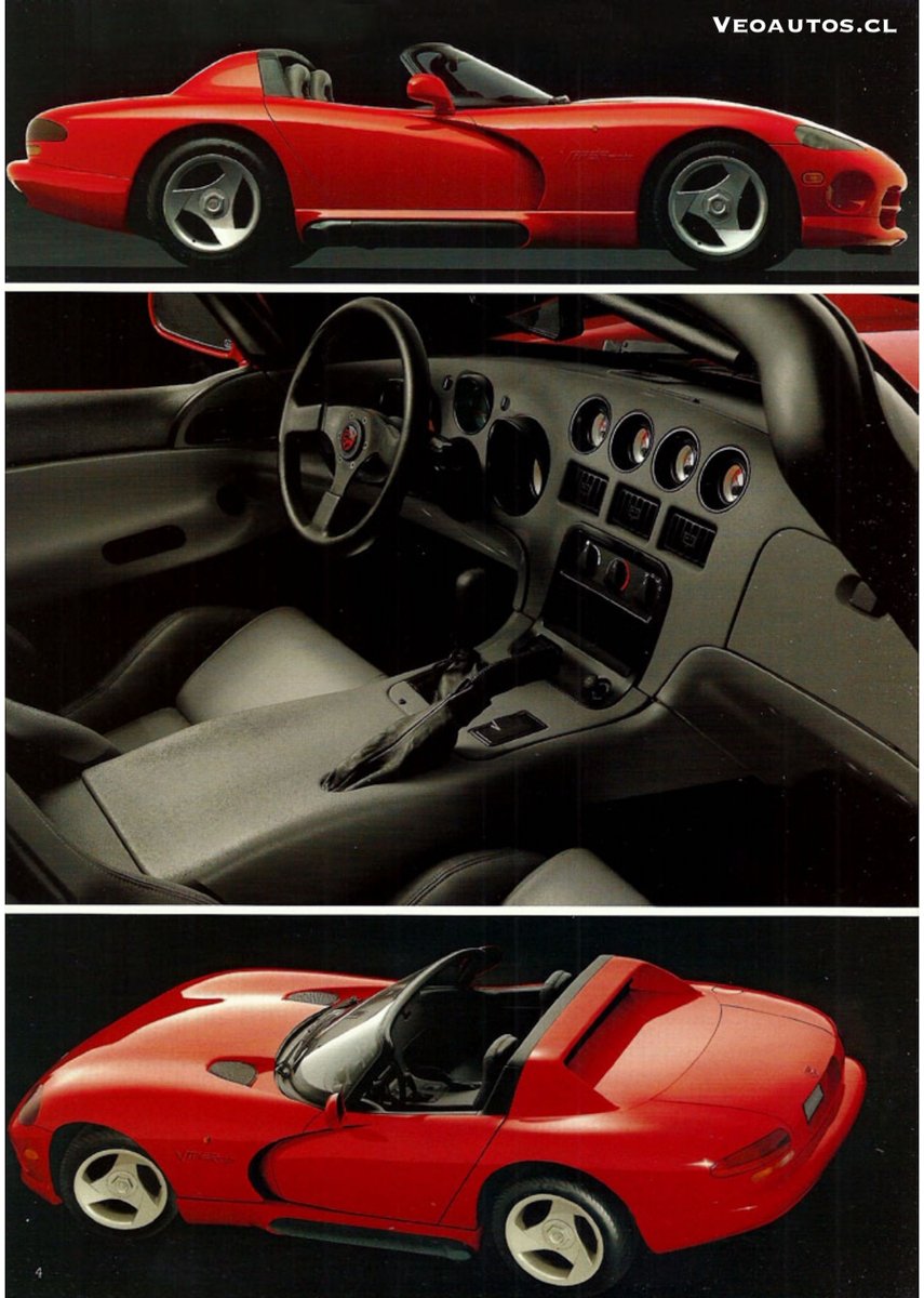 VeoAutos's tweet image. Dodge Viper RT/10 Brochure 1er Salón Internacional del Automóvil Chile 14 al 24 de octubre de 1993

+ Info Link➤veoautos.cl/dodge-viper-rt…

#dodgeviper #viperrt10 #rt10 @Dodge @addict_car @thecarfactoids @RiveraNotario