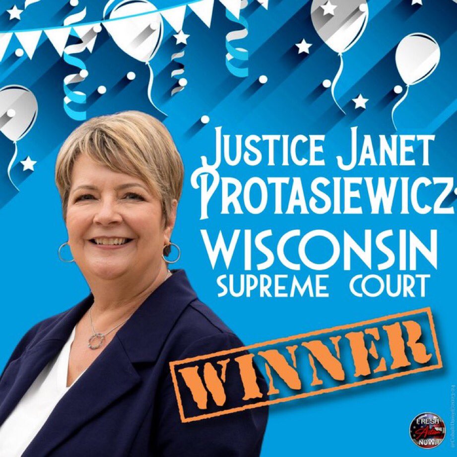 The REAL news of the day. Although a certain Florida man dominated the news with his crimes, Wisconsin just saved our souls. Congratulations, Justice Janet Protasiewicz!
😊💙🎶
#Fresh
#ProudBlue
#DemVoice1