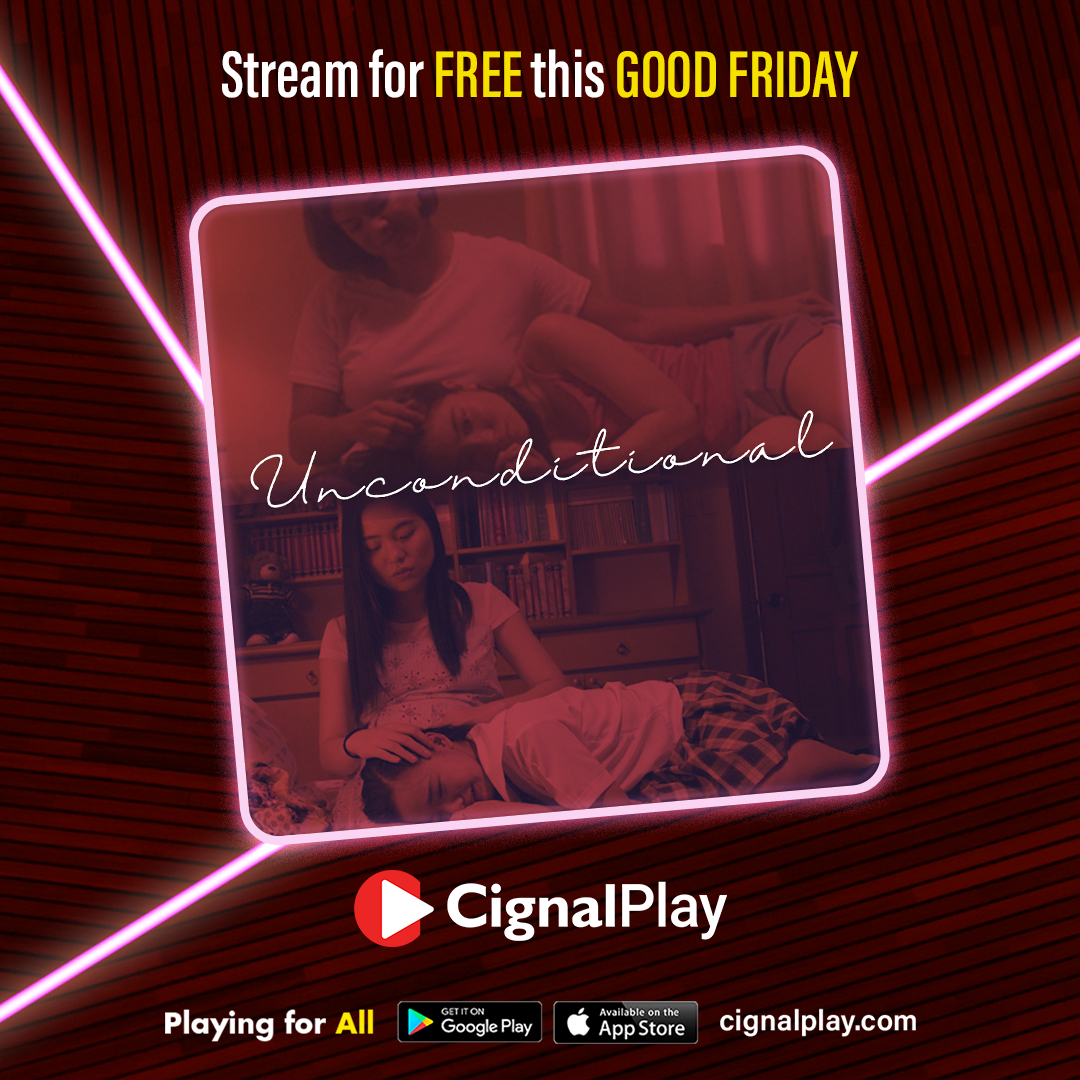 CignalPlay's tweet photo. Hanggang saan kayang isakripisyo ng mga breadwinner ang kanilang kaligayahan para sa mga kapatid?

Siguradong bubuhos ang emosyon ngayong Holy Week sa 'Unconditional' starring @shar_sanpedro at Meryll Soriano. Stream it for FREE ngayong #GoodFriday dito lang sa Cignal Play! https://t.co/OWRpYLXMZD