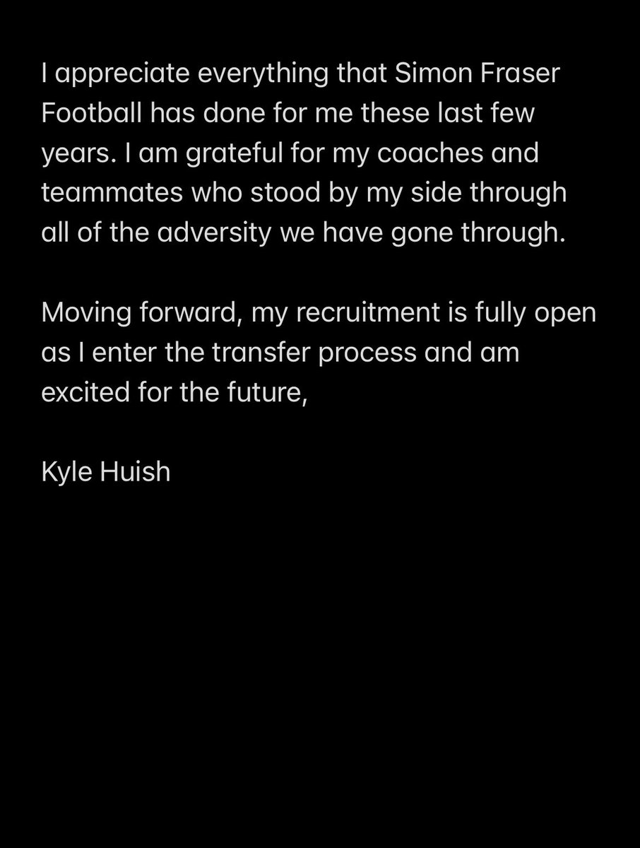 kylehuish5's tweet photo. Kyle Huish, Defensive Back (Safety) Simon Fraser University, 2 years of university eligibility left. Open to any opportunities! https://t.co/vyltK8VorN