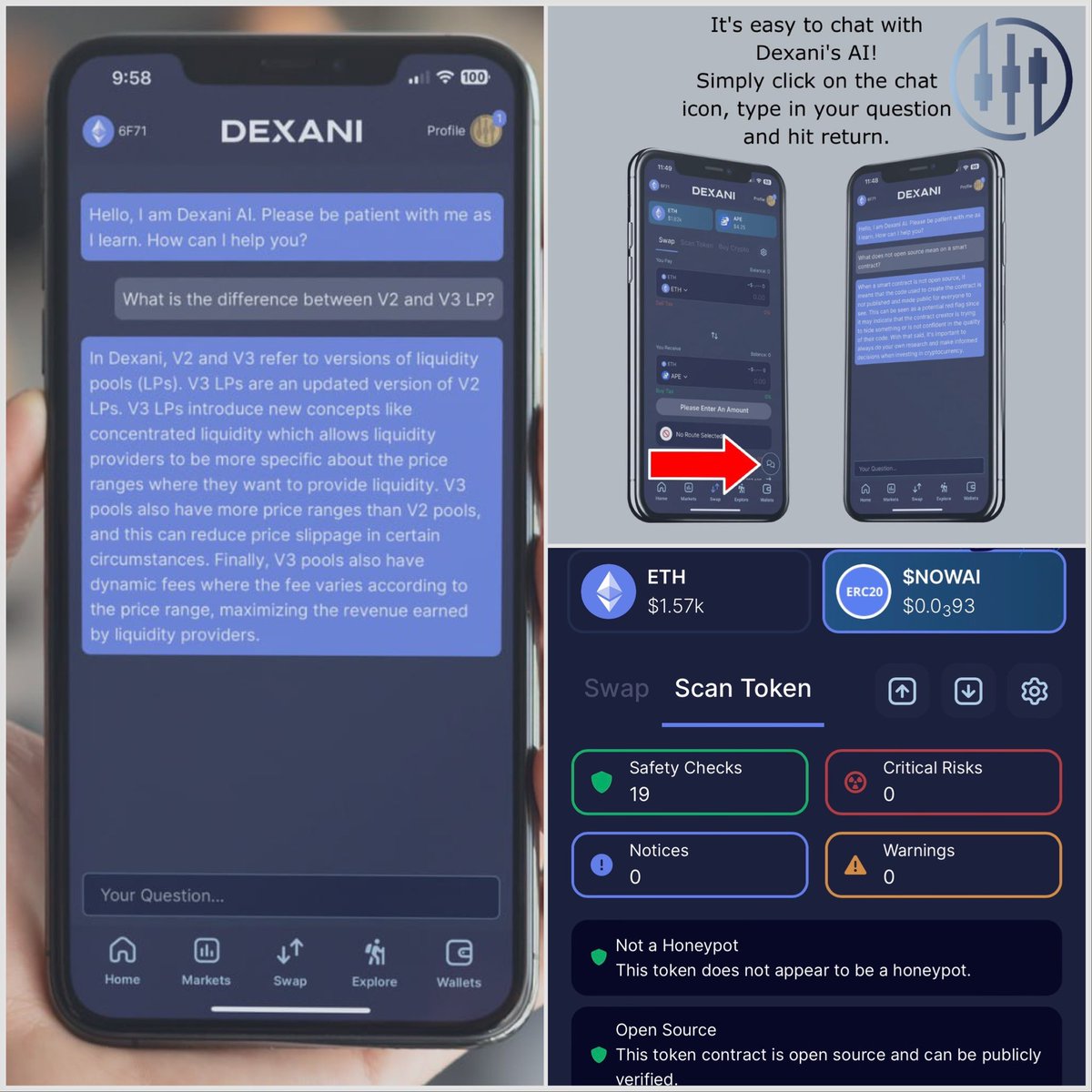 Does the swap your using now offer AI assistance ? didn’t think so stop wasting your time searching for the most effective swap <a href="/Dexaniio/">Dexani.io</a> has it all right here 
$DOGE #Crypto #cryptocurrency #CryptoSafety 

app.dexani.io