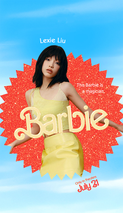 lexlius's tweet photo. Lexie Liu's first #Barbie poster. https://t.co/QZw09Ke3Wl