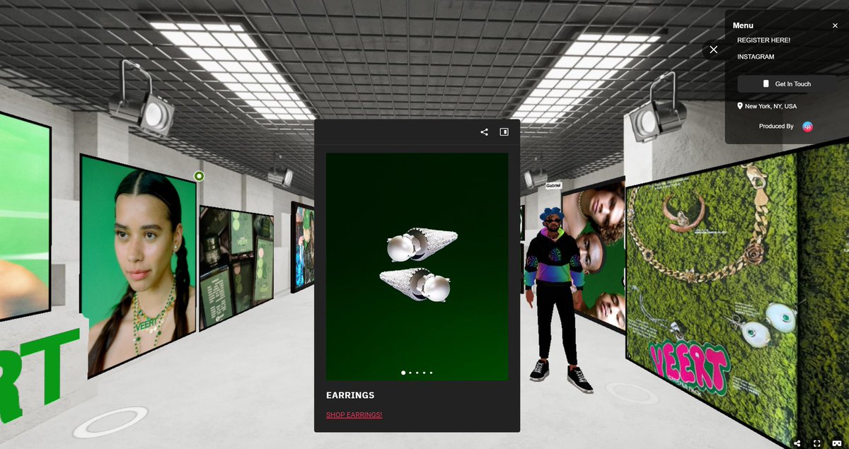GDgalleries's tweet image. ✅️ We keep helping brands to save money, increase their revenue by building their own virtual experiences without the need of a physical space. 

✅️ NYC based brand "Veert" 

#virtualstore #retail #NYC #virtualexperience