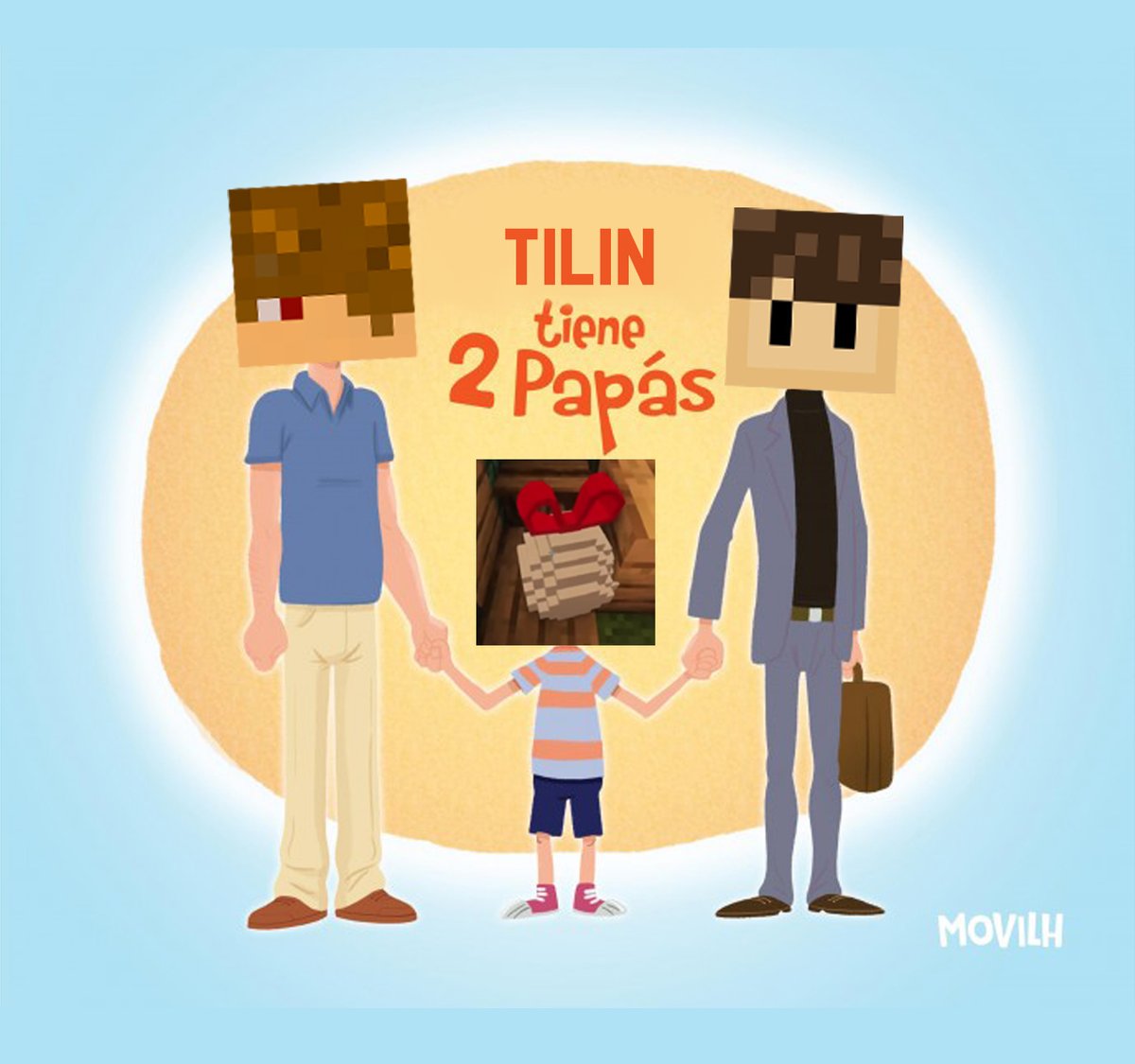 Iluminaughter's tweet photo. Escuche lo de los dos padres y esta es la primera pendejada que se ocurrió hacer XDD #QSMP https://t.co/gOgAmt6rS2