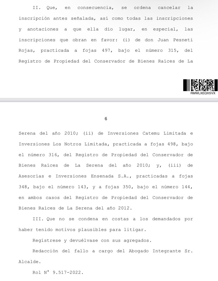 RioHuasco's tweet photo. Se hizo justicia! 💪 #CorteSuprema declara insubsistencia en derechos de aprovechamiento de aguas del #RíoMatancilla inscrito por privados en desmedro de los habitantes del #ValleDelHuasco y ordena cancelar su inscripción. El #Matancilla es de habitantes y regantes del #Huasco https://t.co/xqyvwzoqLt
