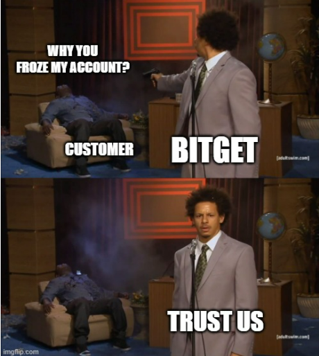 UnofficialWhale's tweet photo. TRUST BITGET ๐@bitgetglobal ๐จ
#BitgetScam #bitgetglobalfraud #bitgetexposed https://t.co/cA2ilw8Nok