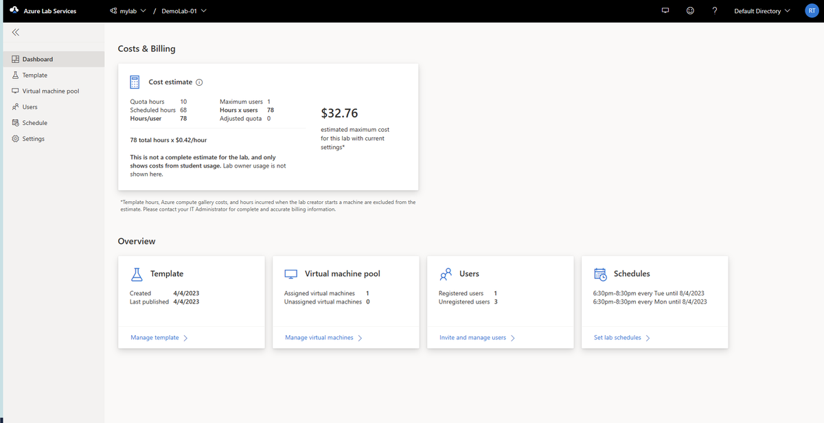 LeandroEduardo's tweet photo. Want to learn how to create and manage virtual machines for classroom or lab environments with Azure Lab Services? Check out this article for step-by-step guidance! https://t.co/pce2DgJkud #Azure #Education #AzureTipOfTheDay #AzureLabServices https://t.co/CeVYA25lQu