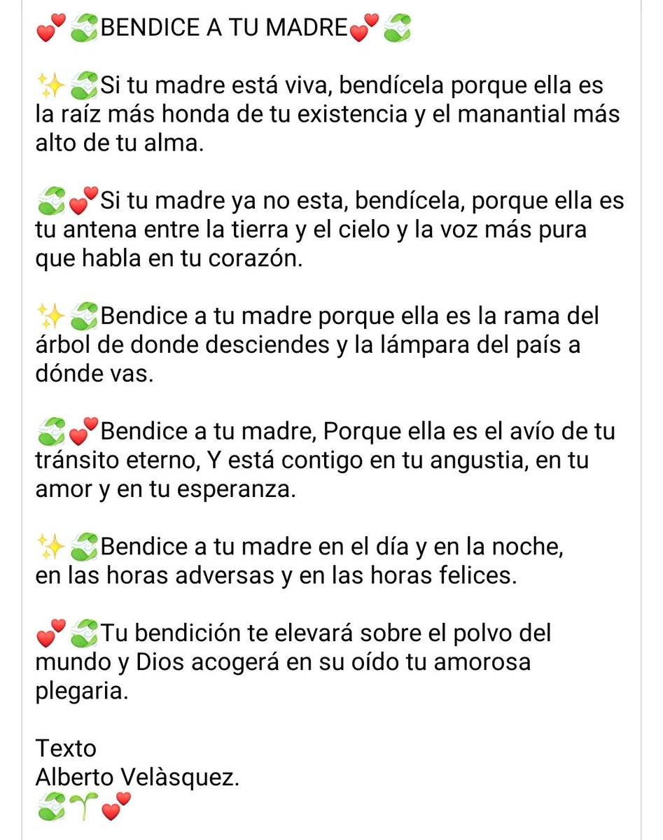 Te bendigo todos los días mamá!!!