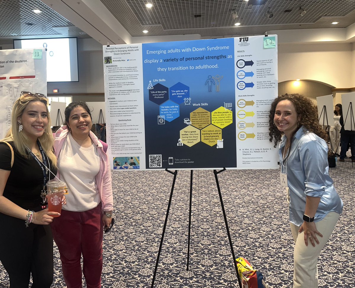 My first poster presentation! There are no words to describe how proud of myself I am. I wouldn’t ever thought that I was going to be able to do something like this. Thank you so much for help guys!🤍
@KLugerLong <a href="/Kaityn_Contino/">Dr. Kaityn Contino, PhD 🇨🇺</a> <a href="/AtefehKarimi12/">Atefeh Karimi</a> <a href="/handslabfiu/">HANDS Lab</a>
