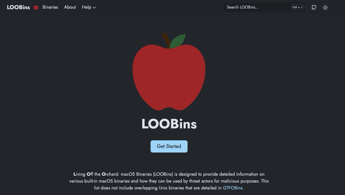 infosecb's tweet image. LOOBins... coming soon! I'm looking for some help. If you're a macOS security expert who would like to contribute to a mac-specific variant of #lolbas #gtfobins please get in touch.