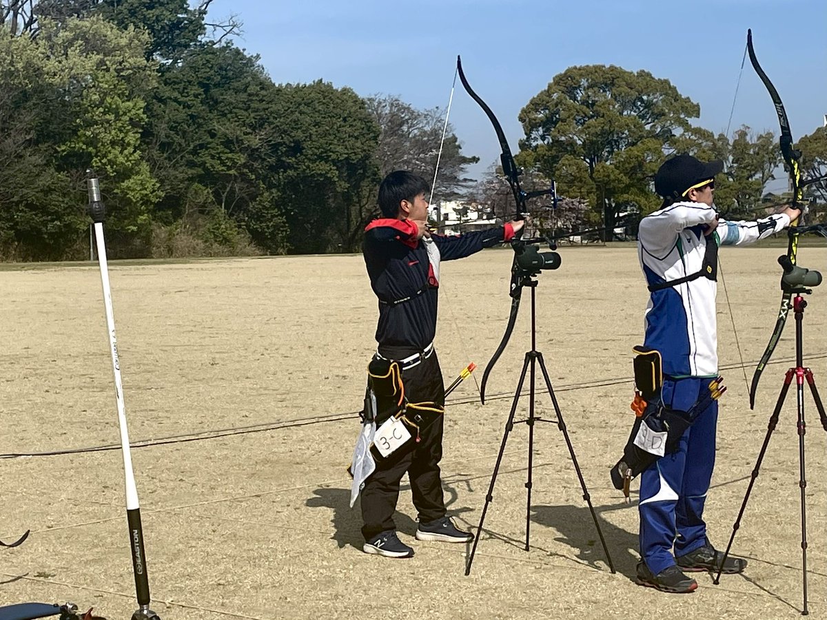 asuarchery's tweet photo. 4月2日に王座出場校決定戦第2戦が愛知学院大学にて行われました。結果を報告します。

【男子】
1位　岡田 拓己
2位　下原 涼
3位　竹畑 胤希
4位　海野 遥人
5位　西川 晴貴

【女子】
1位　西田 汐里
3位　倉田 美桜
4位　南　琴華 https://t.co/hDDBkenC6e