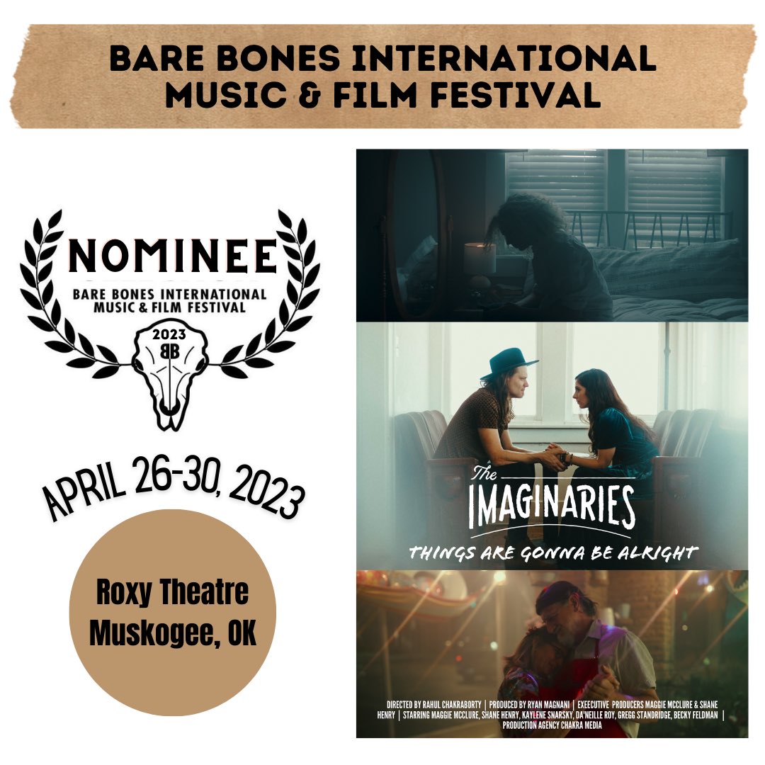 imaginariesband's tweet photo. Thank you Bare Bones International Music & Film Festival for selecting and nominating @imaginariesband music video/short film #thingsaregonnabealright directed by @rahul.chkra at this year’s festival! ✨🎵🎥 #tagba #thingsaregonnabealright #theimaginaries #barebonesfilmfestival https://t.co/4sw3U5KyDT