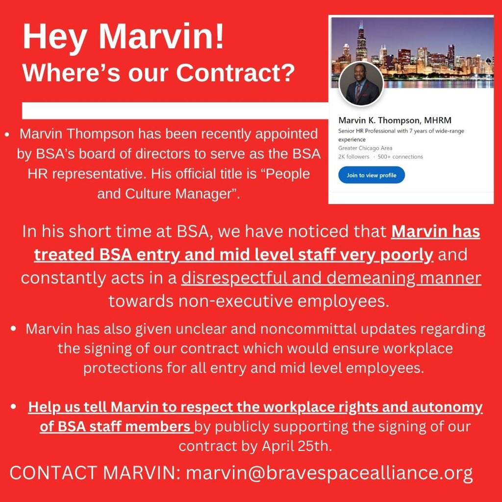 Brave Space Alliance Workers’ Union tweet media