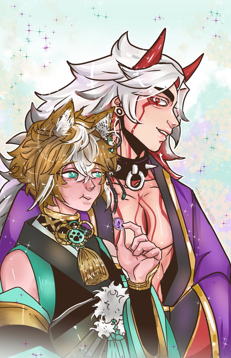 TakanoSenpaii's tweet photo. ✨💕 Dates 💕✨
#GOROU #gorouitto #Itto #ittogorou #Genshin #Genshinfanart #commissions #commissionopen https://t.co/ytH49uaaZM