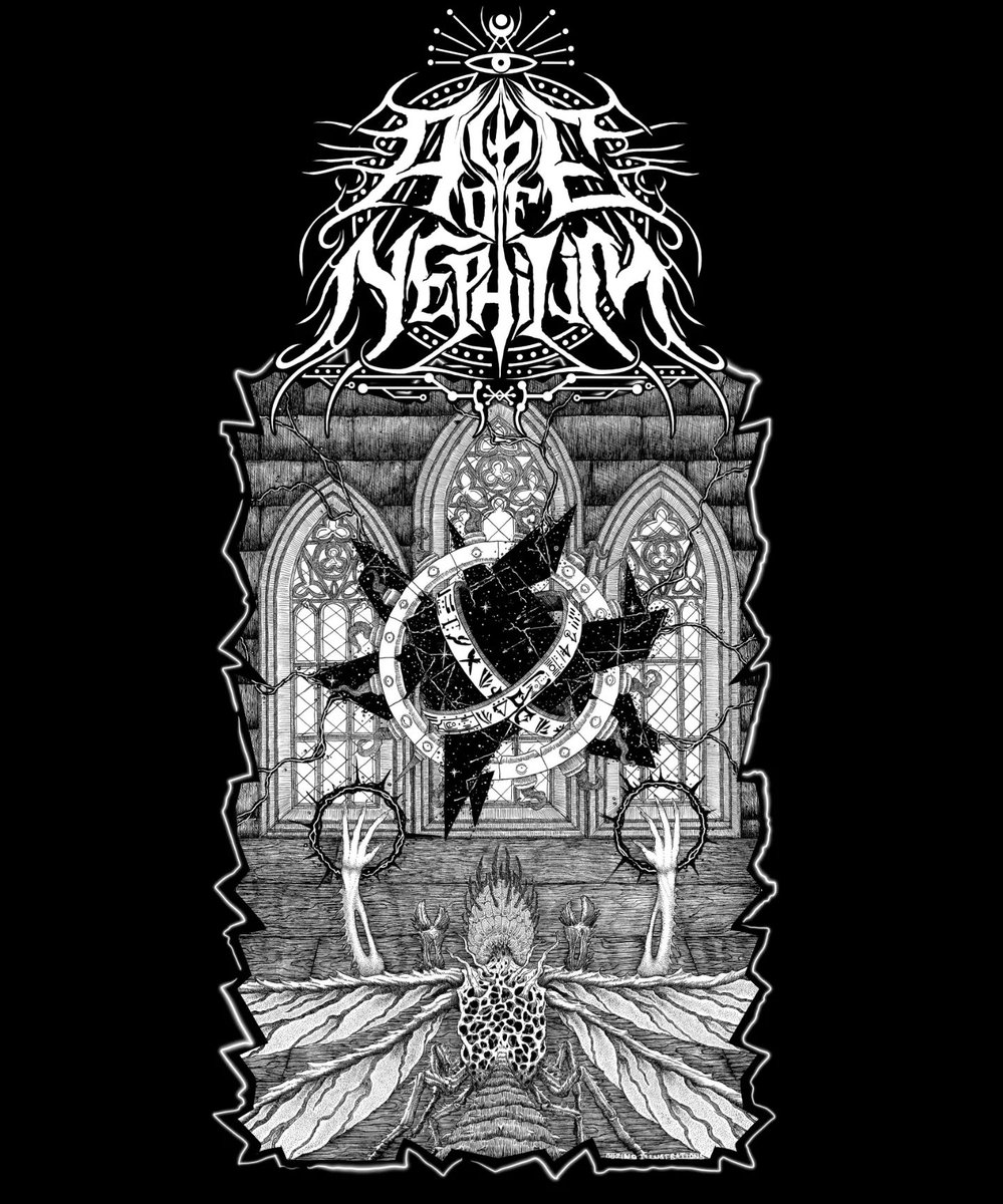 OOZ_ILL's tweet photo. A t-shirt design I made for Age of Nephilim

#deathmetal #blackmetal https://t.co/i7bh8wsbyZ